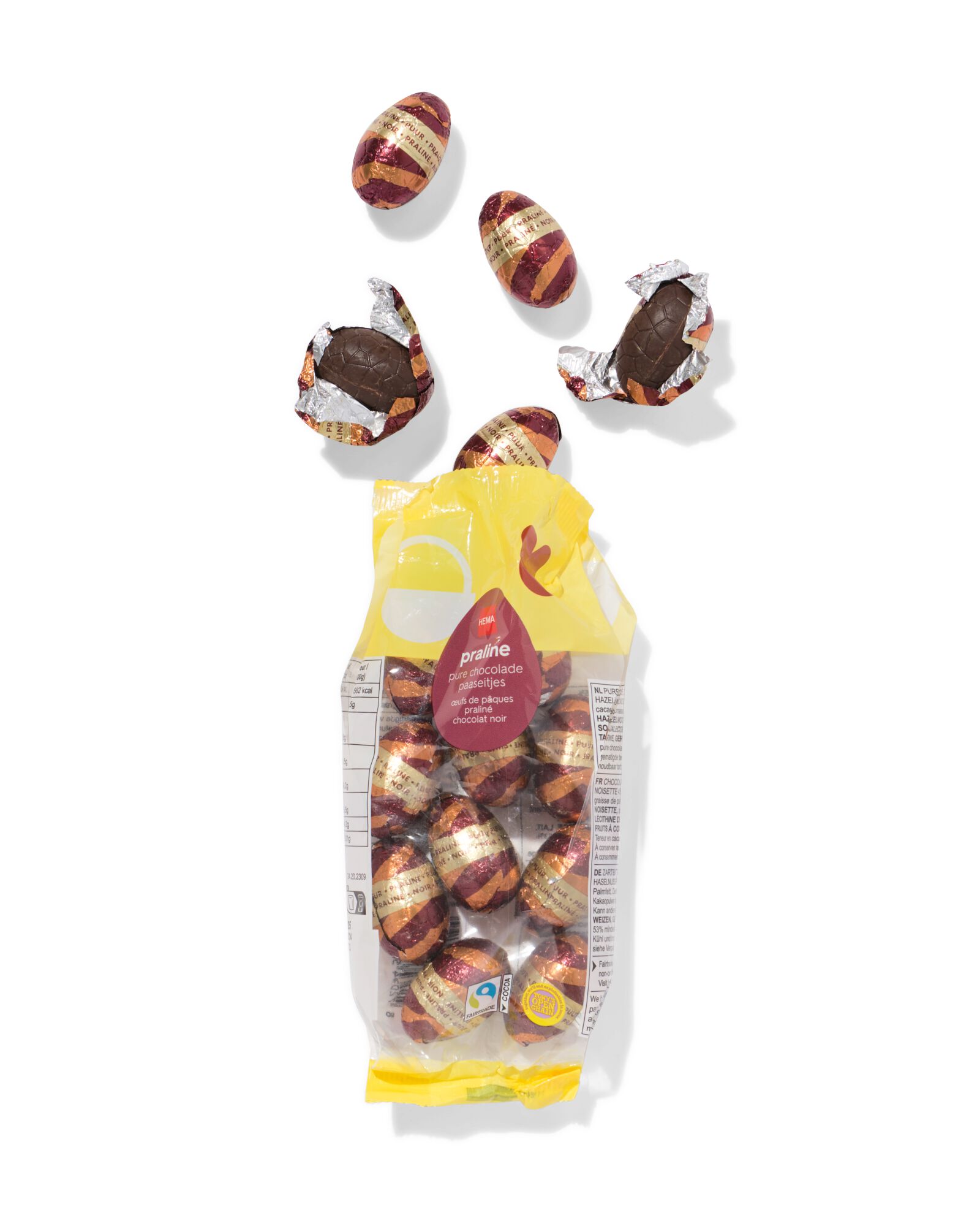 paaseitjes puur praline 175gram - 24202309 - HEMA