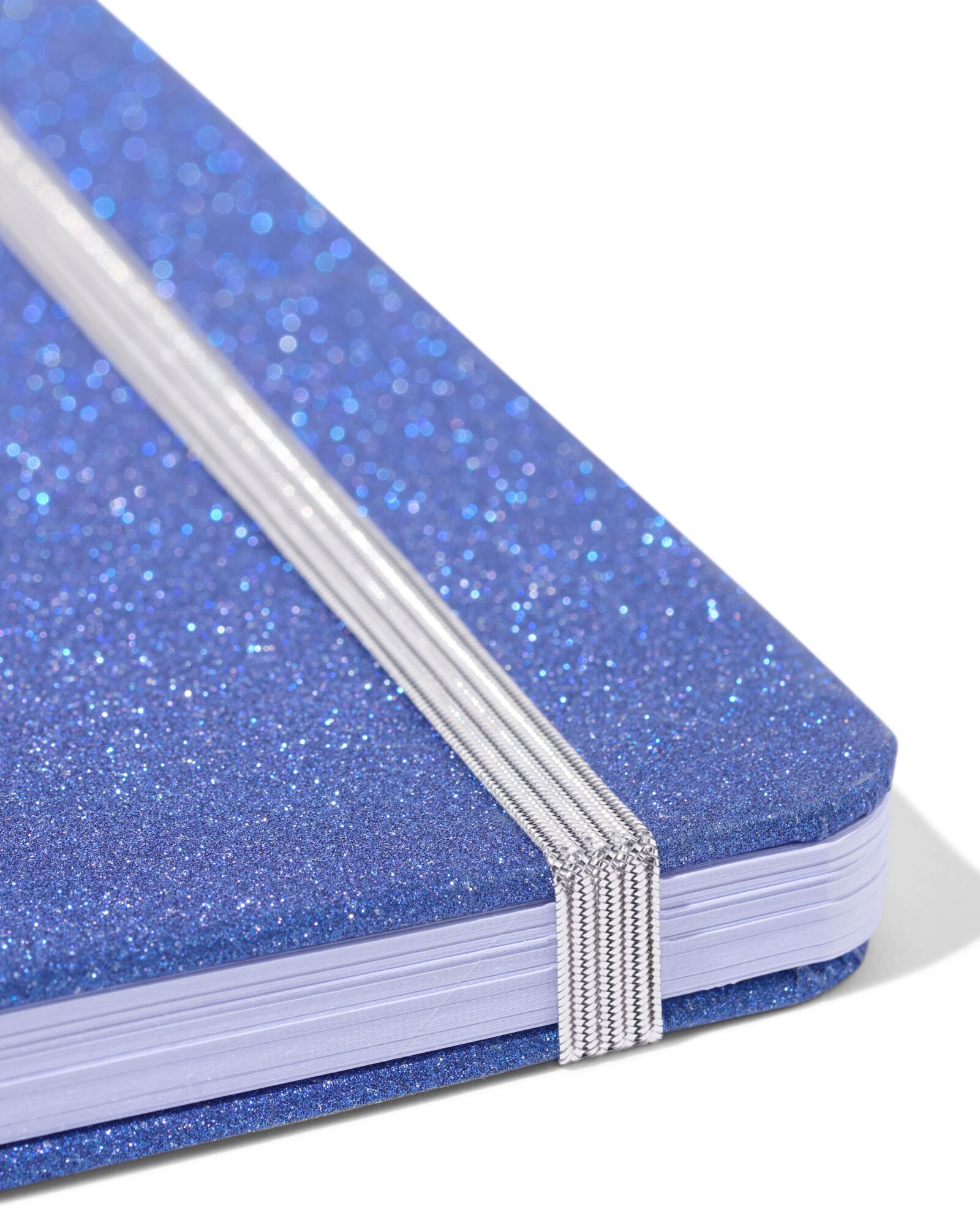 notitieboek A6 gelinieerd glitter - 14100363 - HEMA