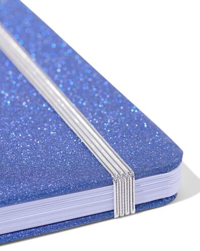 notitieboek A6 gelinieerd glitter - 14100363 - HEMA