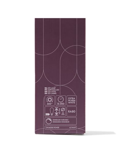 ampoule led edison dor&eacute;e E27 4W 320lm - 20070071 - HEMA