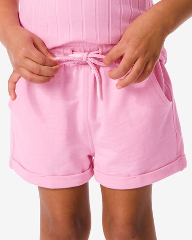 kinder sweatshort roze 110/116 - 30864639 - HEMA