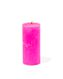 bougie rustique - Ø5x11 - rose fluo rose fluorescent 5 x 11 - 13502908 - HEMA