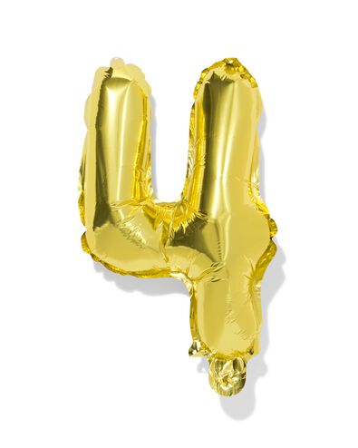 ballon aluminium chiffre 5 30cm dor&eacute; - 14260025 - HEMA