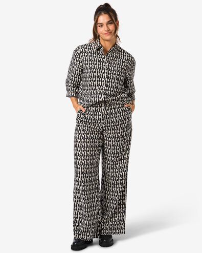 Damenhose Lara, weite Beine bunt - 36281245MULTI - HEMA