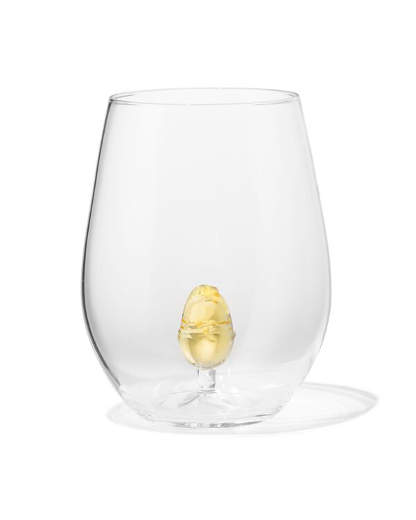 verre ⌀11x13cm avec figurine de poussin - 25800054 - HEMA