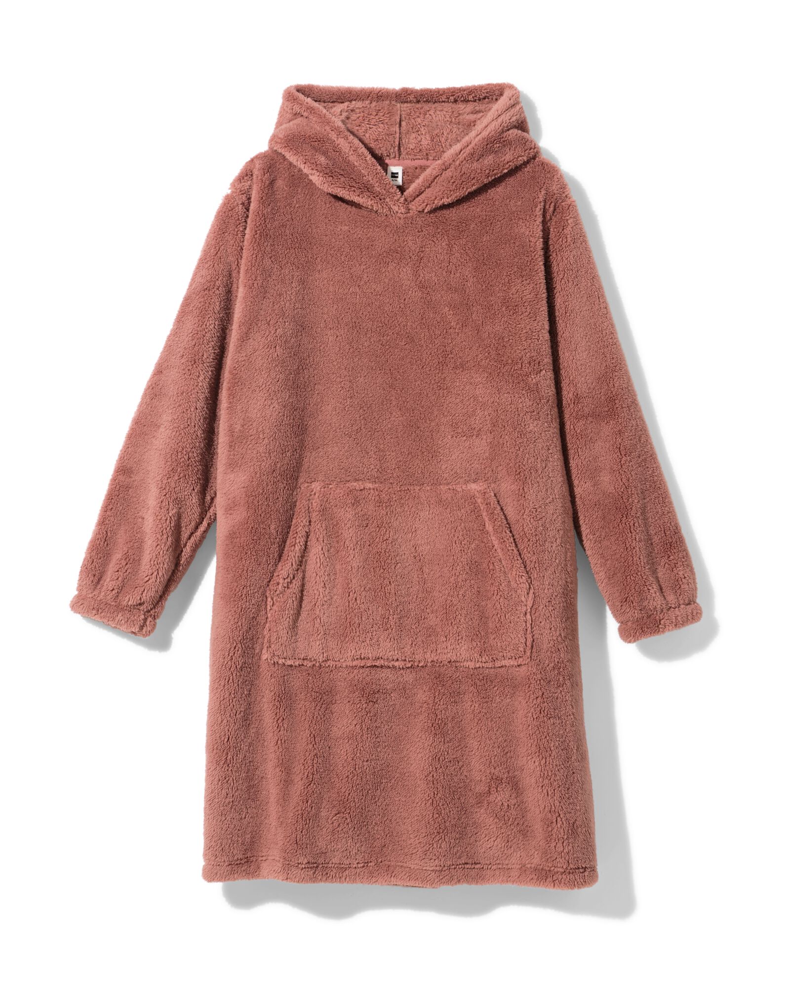 damesnachthemd fleece lichtbruin lichtbruin - 23401370LIGHTBROWN - HEMA