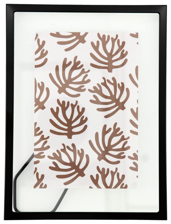 fotolijst zwart metaal floating 15 x 20 - 2000000379 - HEMA