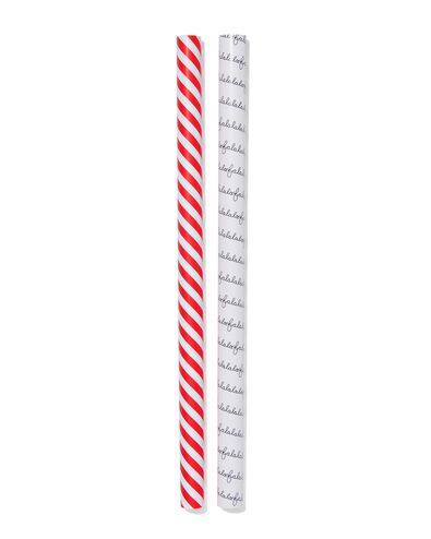 2 rouleaux de papier cadeau 200x70cm no&euml;l - 25740009 - HEMA