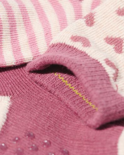 5 Paar Baby-Socken mit Baumwolle rosa 24-30 m - 4720545 - HEMA