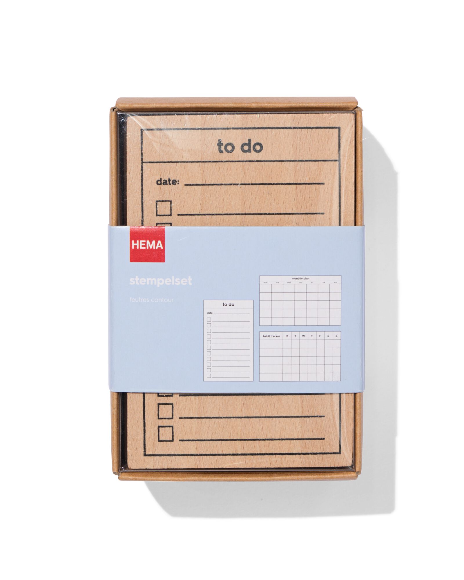 stempelset journalling - 3 stuks - 14470065 - HEMA