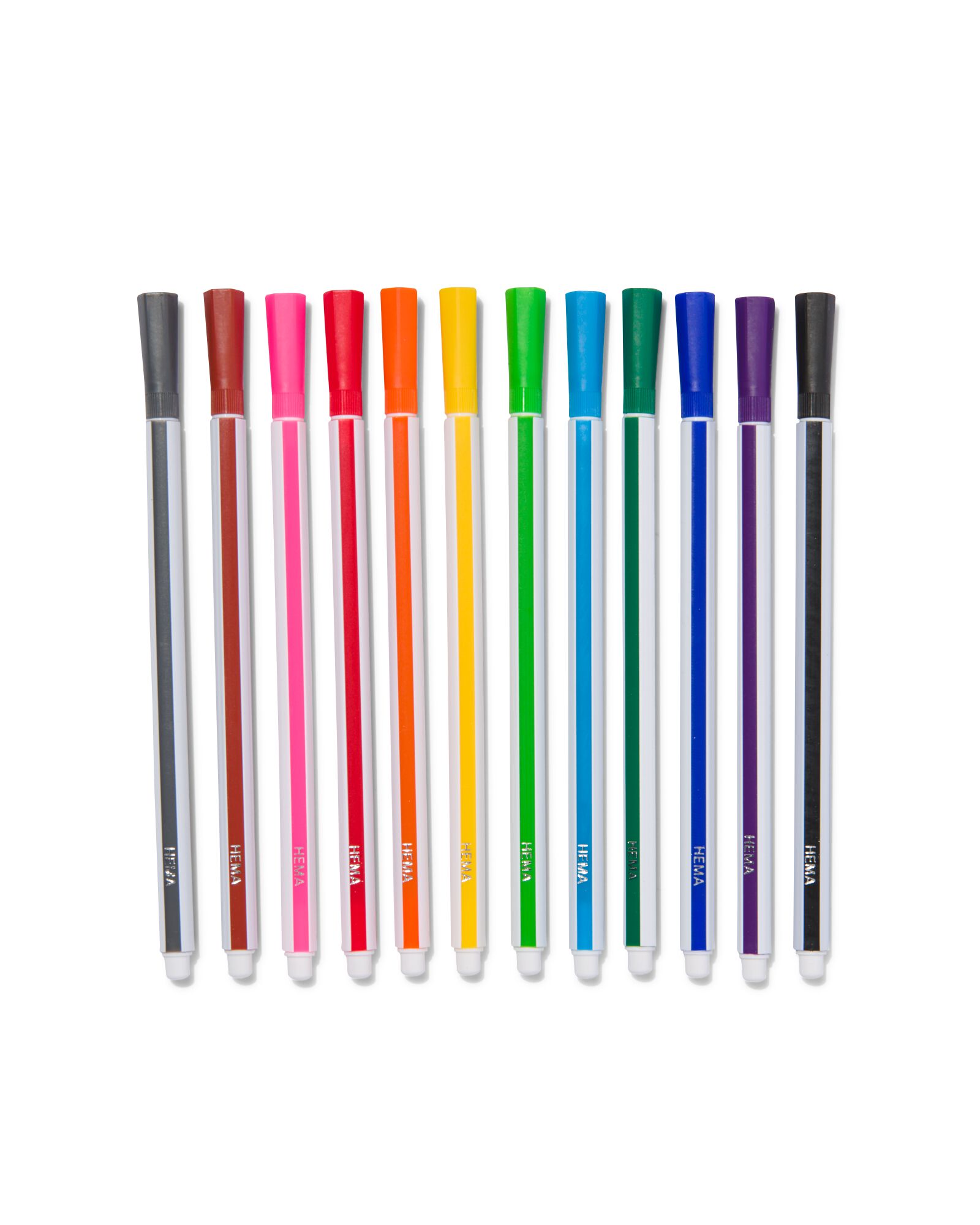 12 feutres pointe fine - 14420026 - HEMA