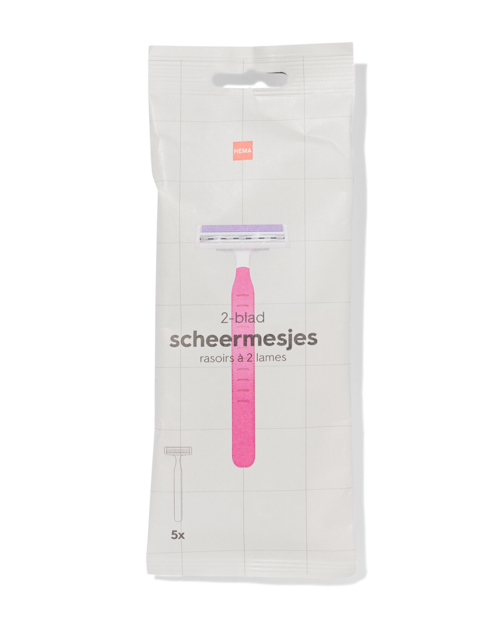 dames scheermesjes 2 bladen - 5 stuks - 11933003 - HEMA