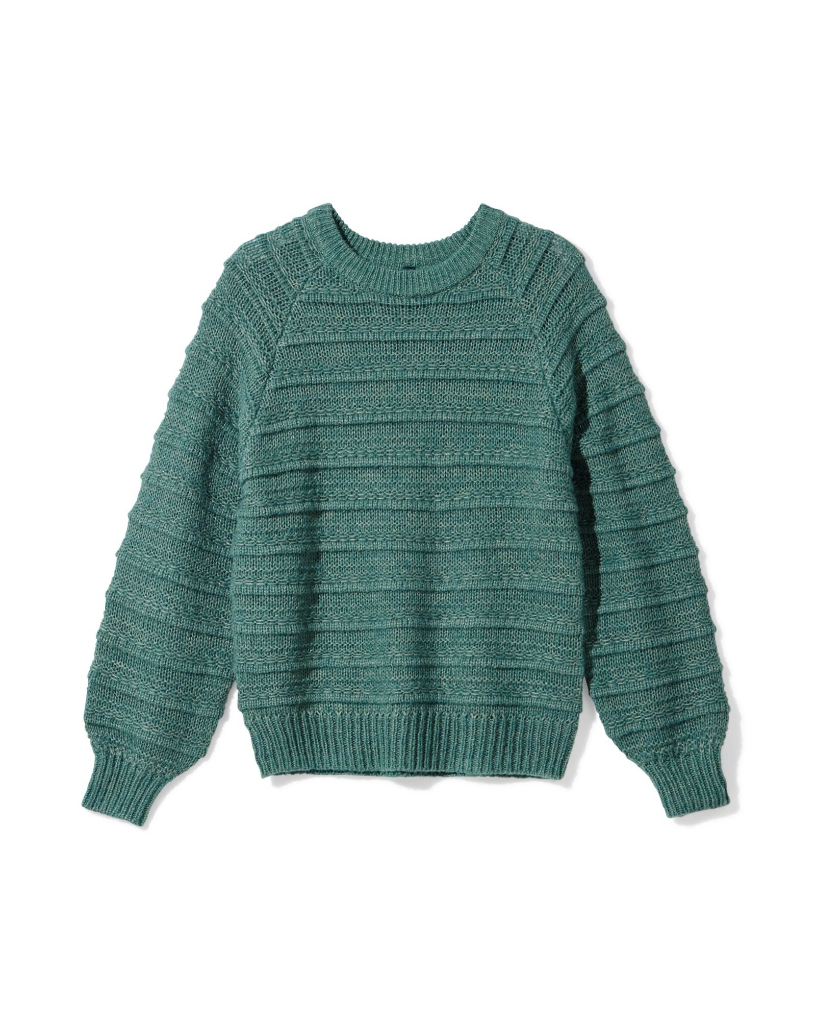 Pull femme Hella c&ocirc;tel&eacute; vert vert - 36204440GREEN - HEMA