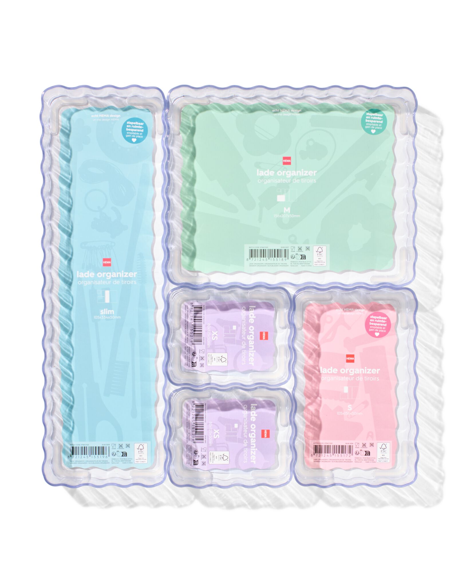 lade organizer 20.7x15.6x5cm opbergmaatje M - 39800057 - HEMA