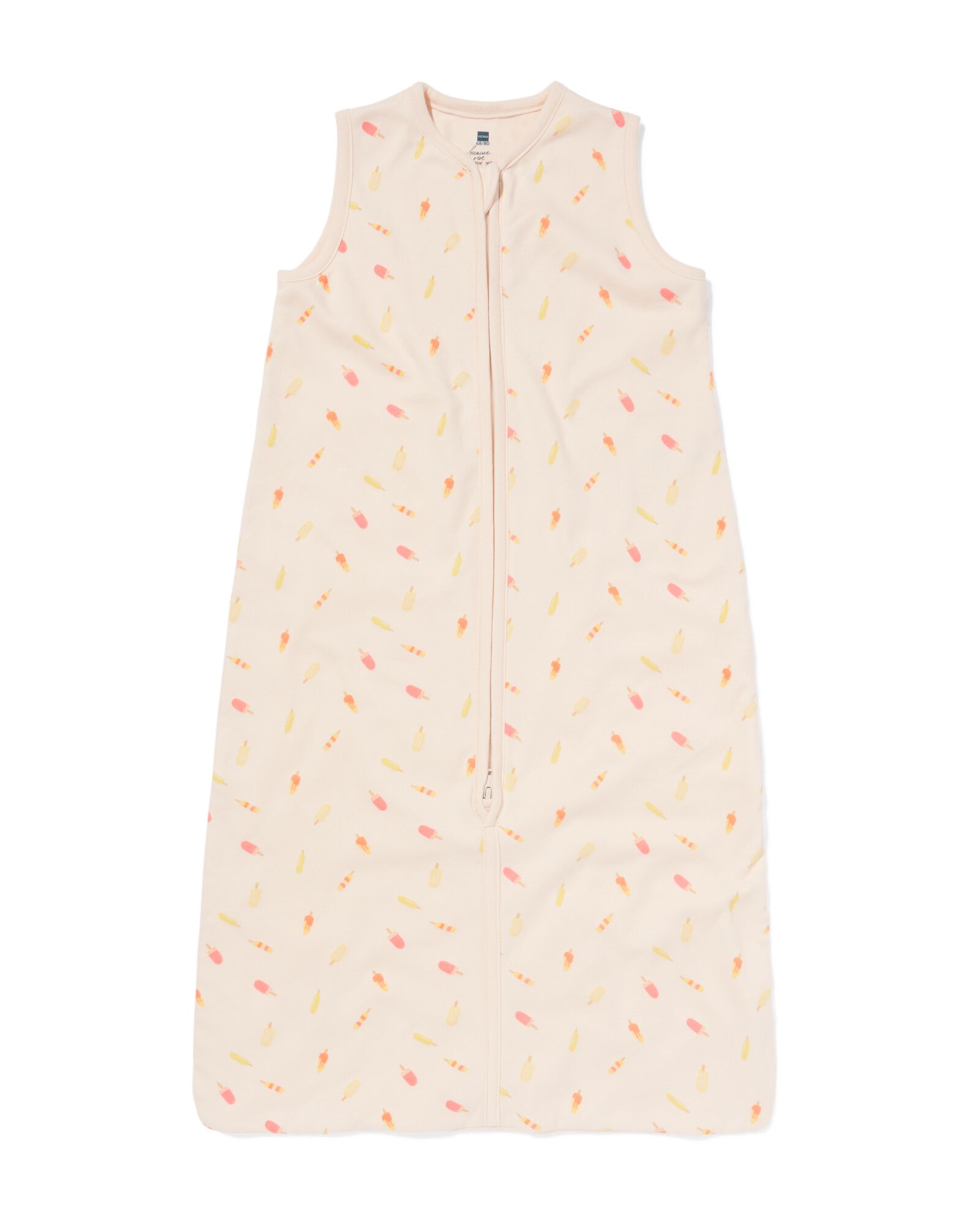 Baby-Schlafsack &auml;rmellos, aus Baumwolle, 1 TOG, Eist&uuml;ten eierschalenfarben eierschalenfarben - 33310660OFFWHITE - HEMA