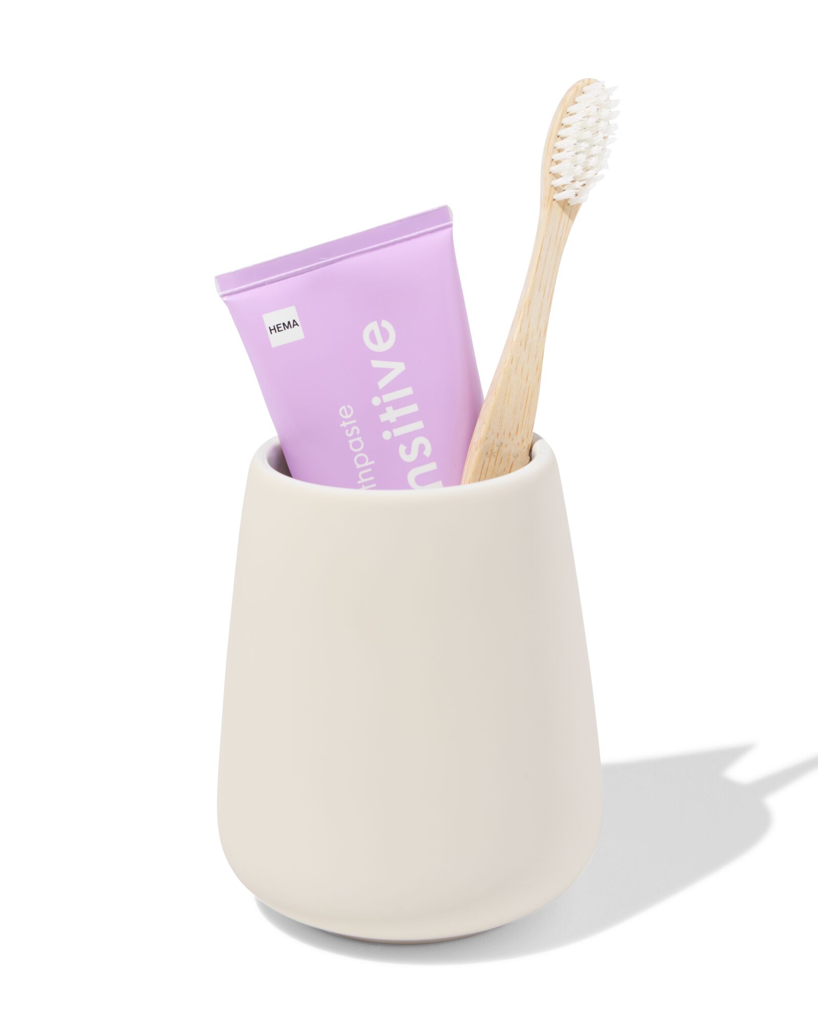 porte-brosse &agrave; dents &Oslash;8x10cm sable - 80300168 - HEMA