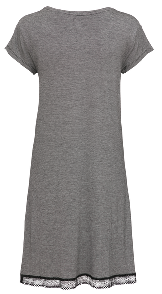 Damen-Nachthemd, Viskose schwarz/weiß XL - 23463789 - HEMA