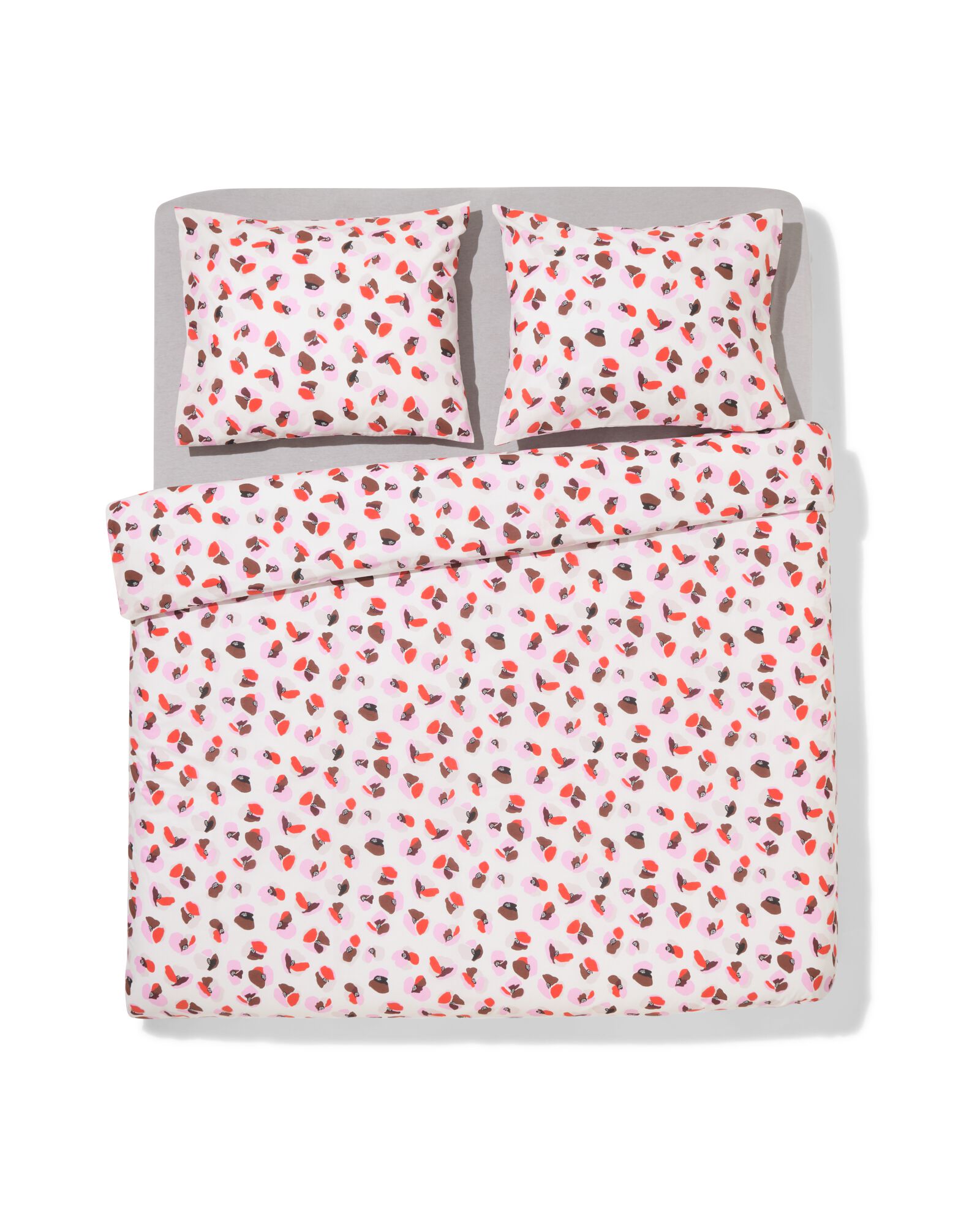 Bettbezug 240 &times; 200/220 cm, weiche Baumwolle, Blumen - 5700236 - HEMA