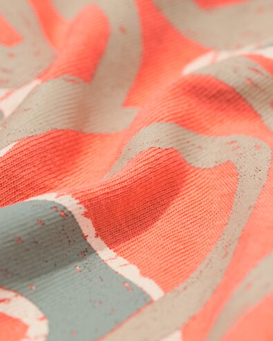 kinder T-shirt print - 2 stuks koraal koraal - 30717005CORAL - HEMA