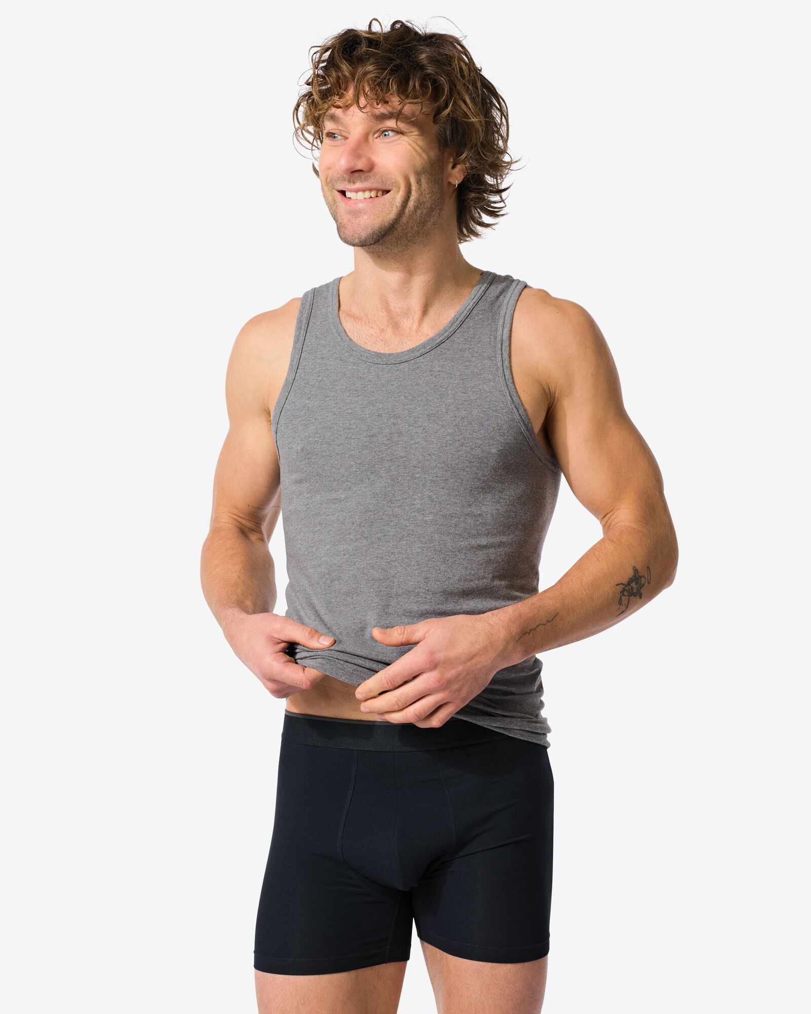 boxers homme perfect comfort - lot de 2 noir noir - 19190370BLACK - HEMA