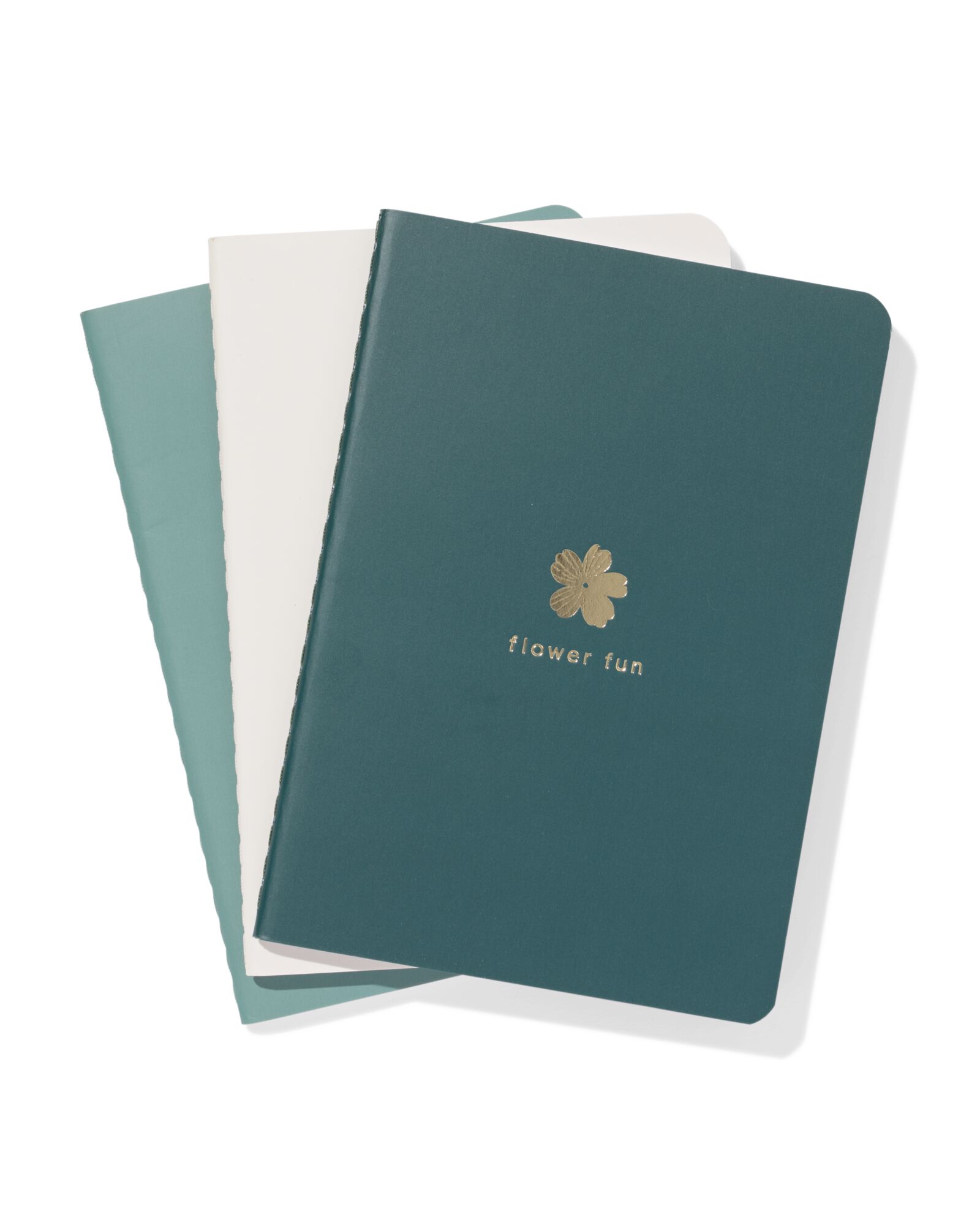 schrift A6 gelinieerd bloemen - 3 stuks - 14100220 - HEMA