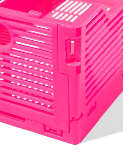 Buchstabentafel-Klappkiste, recycelt, S, pink knallrosa S  20 x 30 x 11,5 - 39800023 - HEMA