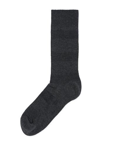 chaussettes rayures 3D homme gris foncé gris foncé - 4104795DARKGREY - HEMA
