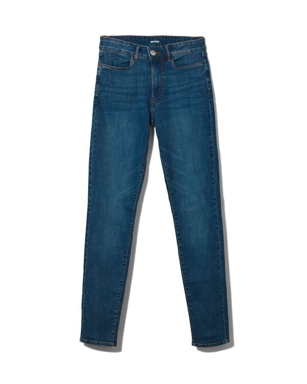 jean femme - mod&egrave;le skinny bleu moyen bleu moyen - 1000018243 - HEMA