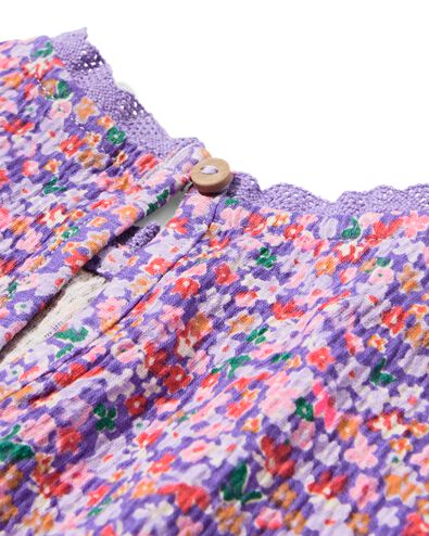 t-shirt b&eacute;b&eacute; fleurs violet - 33038270PURPLE - HEMA