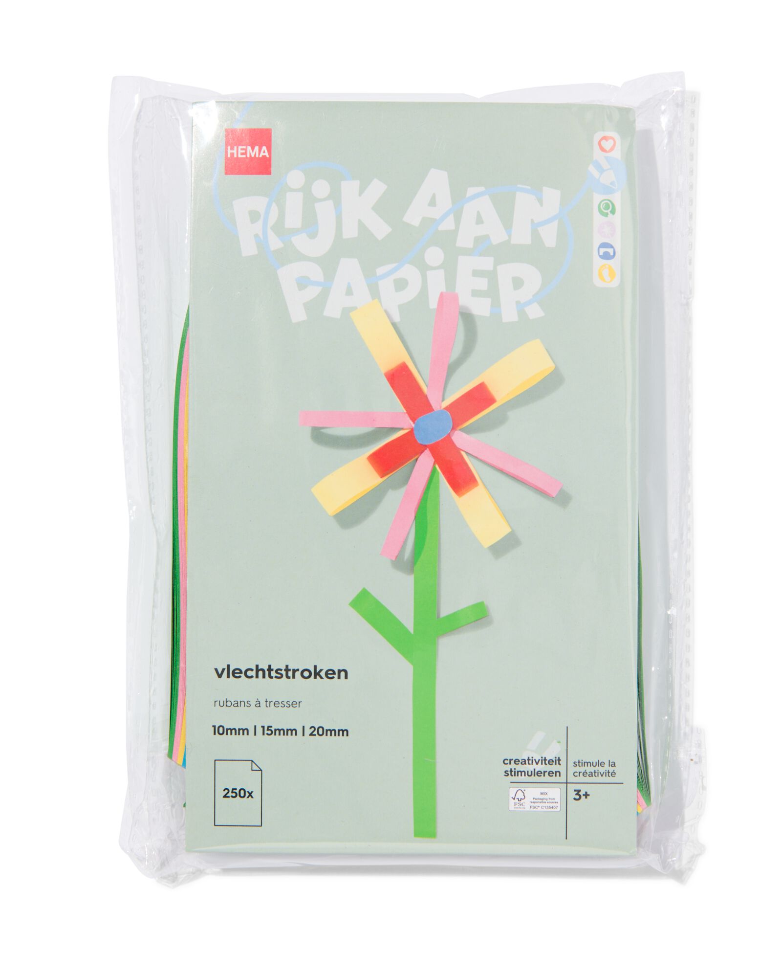 vlechtstroken 250 stuks - 15920020 - HEMA