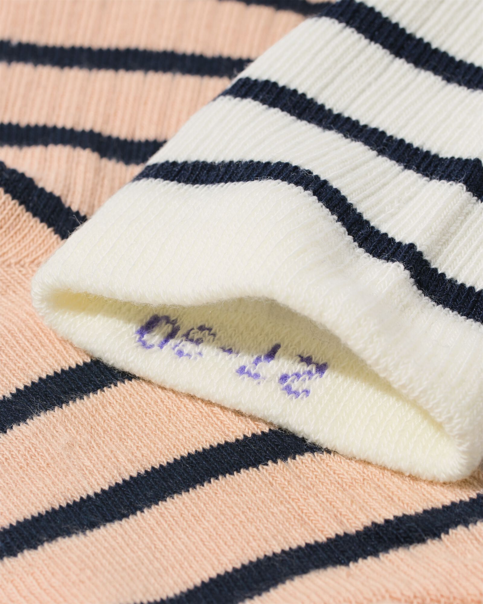 chaussettes enfant ray&eacute;es - 5 paires rose - 4371020PINK - HEMA