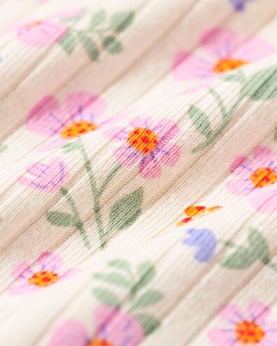 body b&eacute;b&eacute; &eacute;volutif bambou avec stretch fleurs rose - 33387340PINK - HEMA