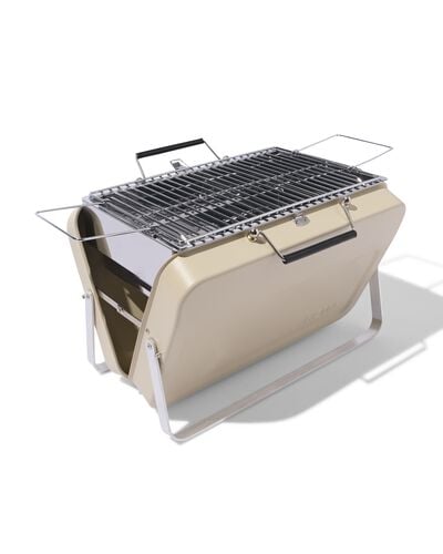 Zusammenklappbarer Grill, Metall, beige - 41800234 - HEMA