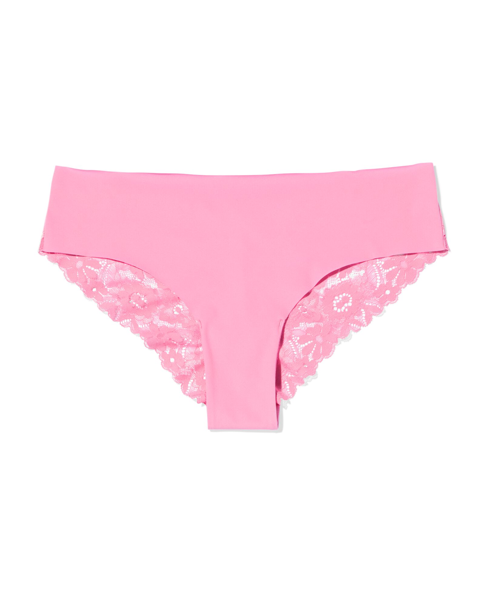slip br&eacute;silien femme microfibre avec dentelle rose - 19600904PINK - HEMA