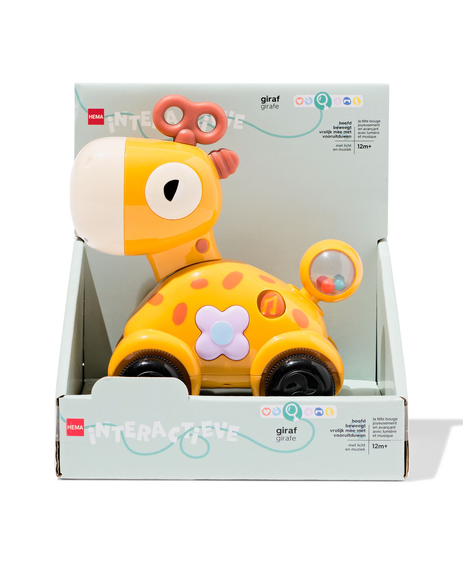 interactieve giraf 10x20x14.8cm - 15100210 - HEMA