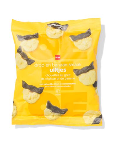 uiltjes drop en banaan 215g - 10220071 - HEMA