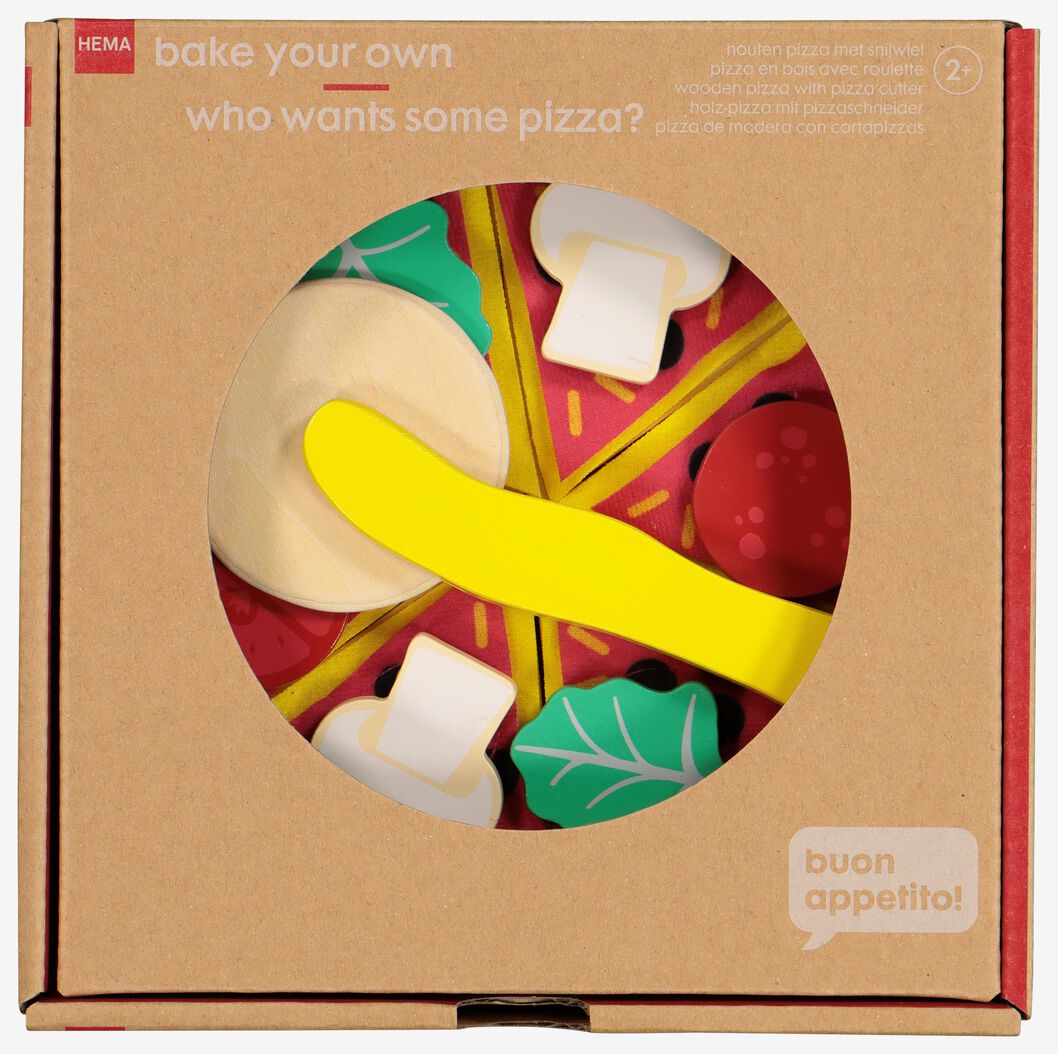 Pizza, Holz, Ø 17.5 cm - 15130076 - HEMA