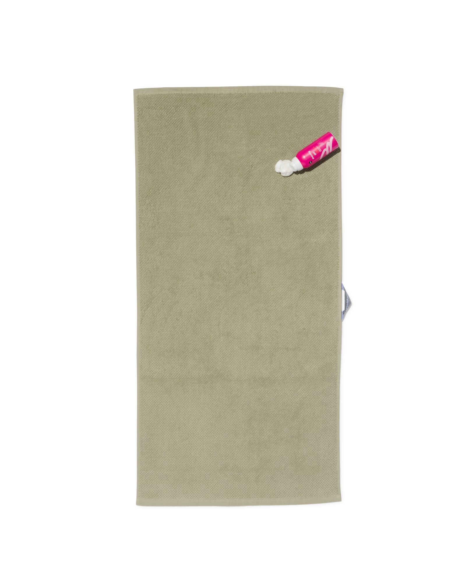serviette de bain 2&egrave;me vie coton recycl&eacute; vert clair vert clair - 1000031877 - HEMA