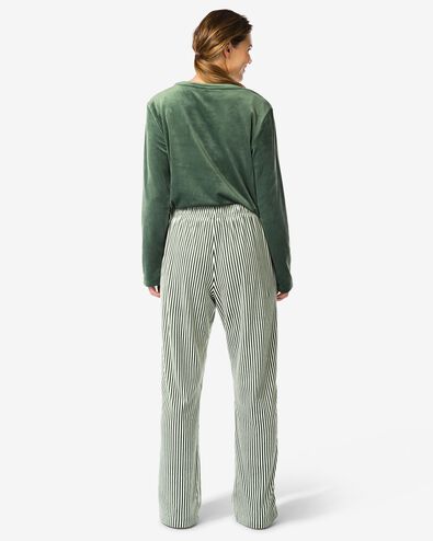Damenhose aus Samt, gestreift dunkelgr&uuml;n - 23401236DARKGREEN - HEMA