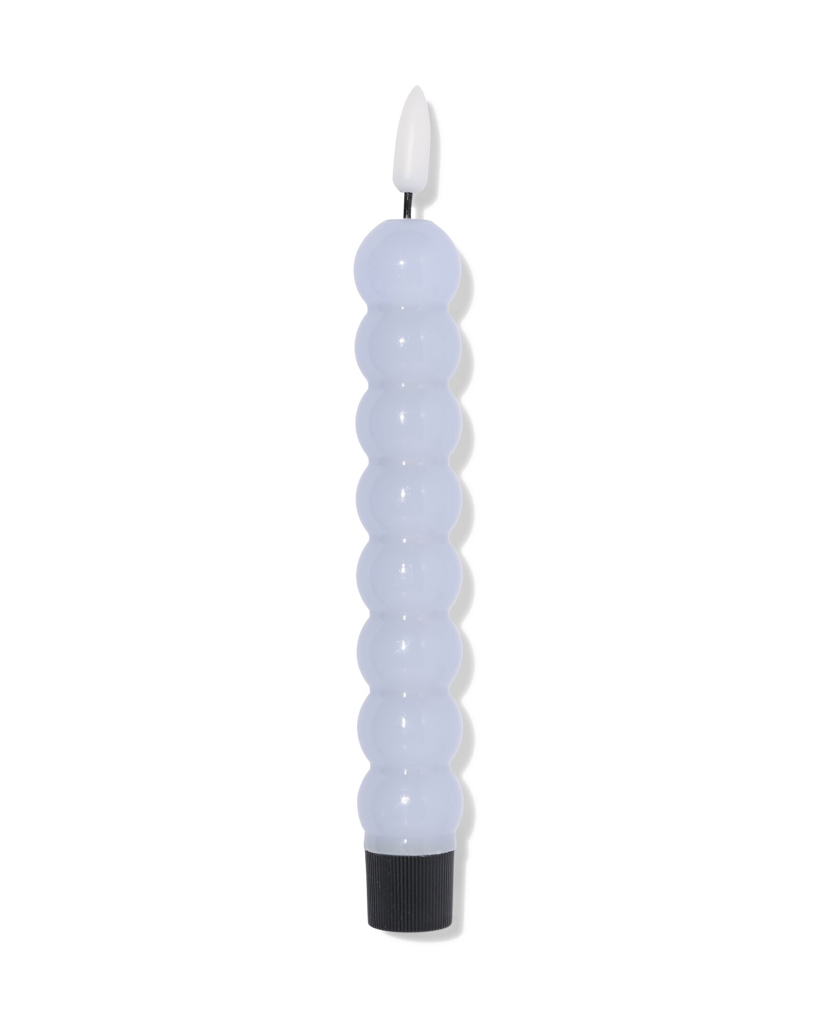 bougie LED de table ⌀2,3 x 209 cm nervur&eacute;e bleu clair - 13550152 - HEMA