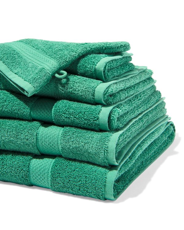 serviette 60x110 cm qualit&eacute; lourde vert moyen vert moyen serviette 60 x 110 - 5282871 - HEMA