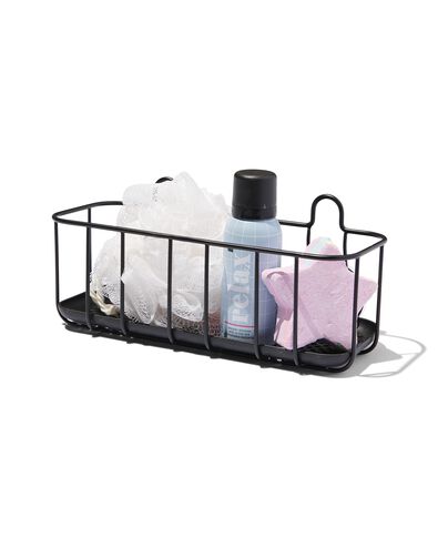 douchemandje met zuignappen zwart - 80300154 - HEMA