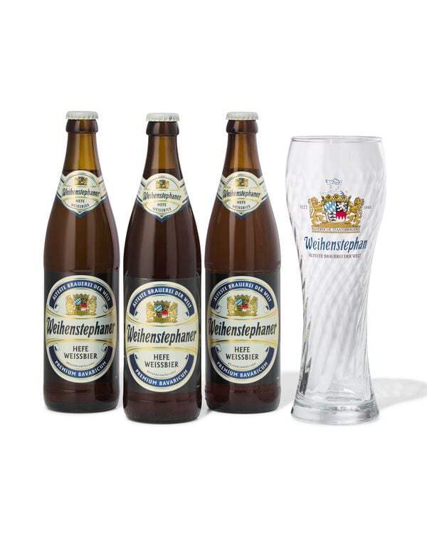 Weihenstephan witbier geschenkset - 3 stuks - 17450006 - HEMA