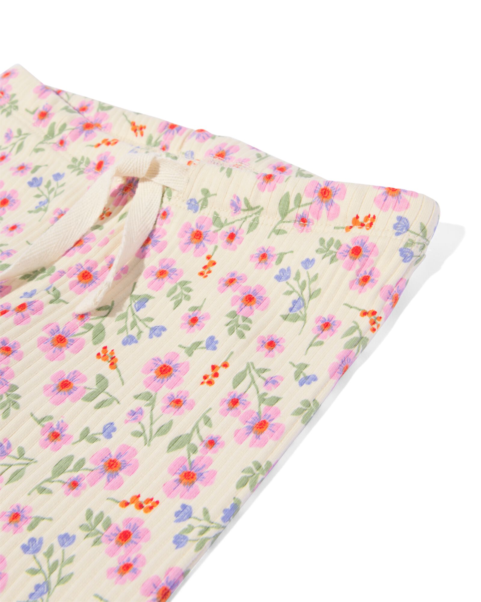 Babyleggings mit Ripp Blumen &ndash; 2 St&uuml;ck rosa - 33085360PINK - HEMA