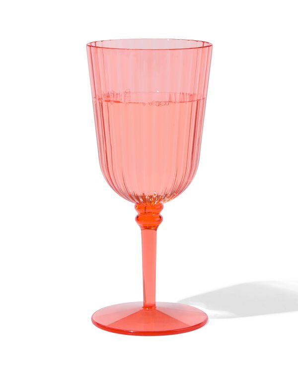 Glas, 18.5 cm, Kunststoff, korallenfarben - 41830044 - HEMA