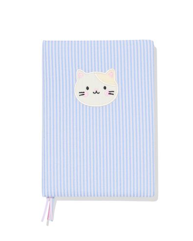 carnet de notes A5 lignes tissu - 14102205 - HEMA