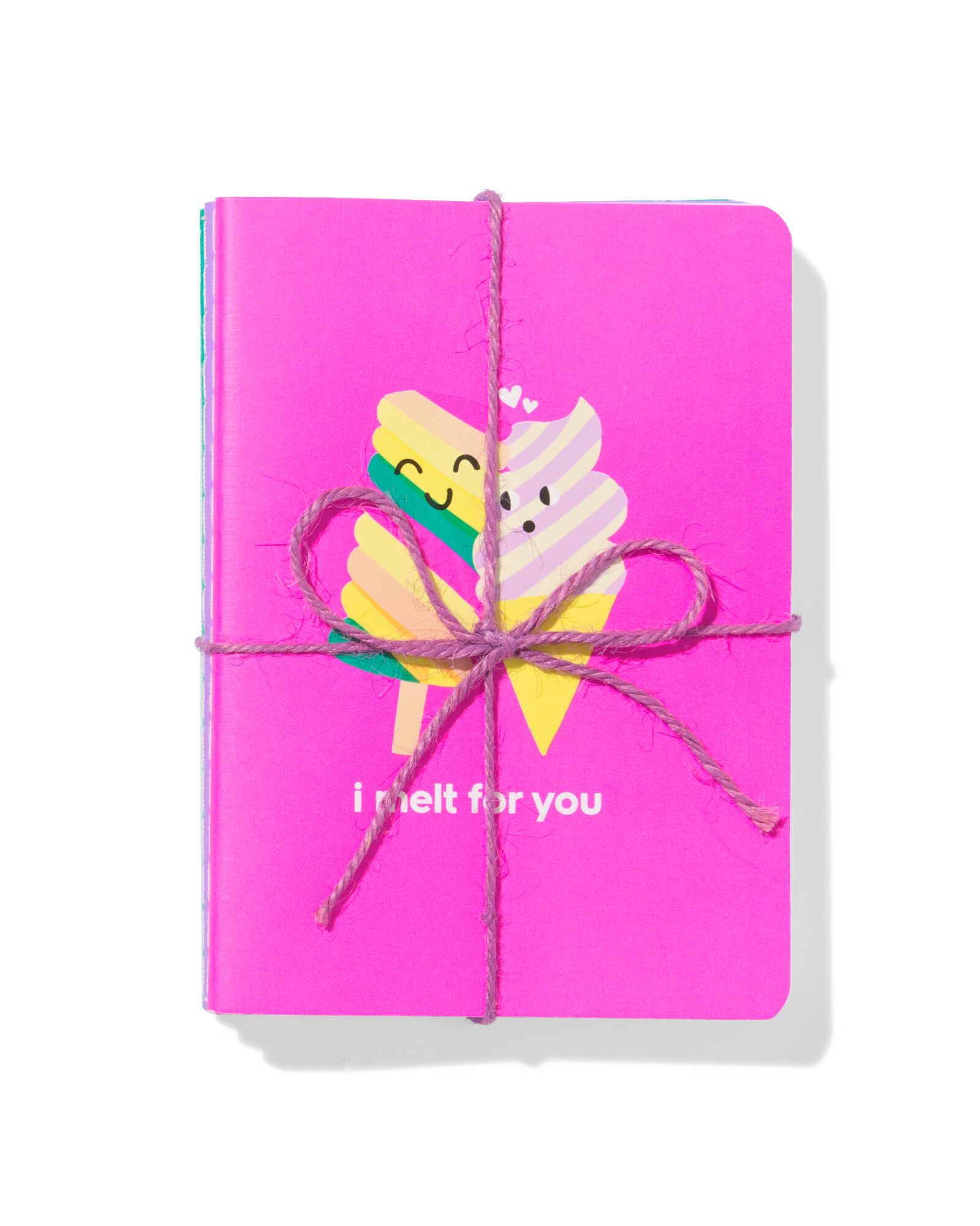 cahiers glaces A6 lign&eacute;s &ndash; 3 pi&egrave;ces - 14144414 - HEMA