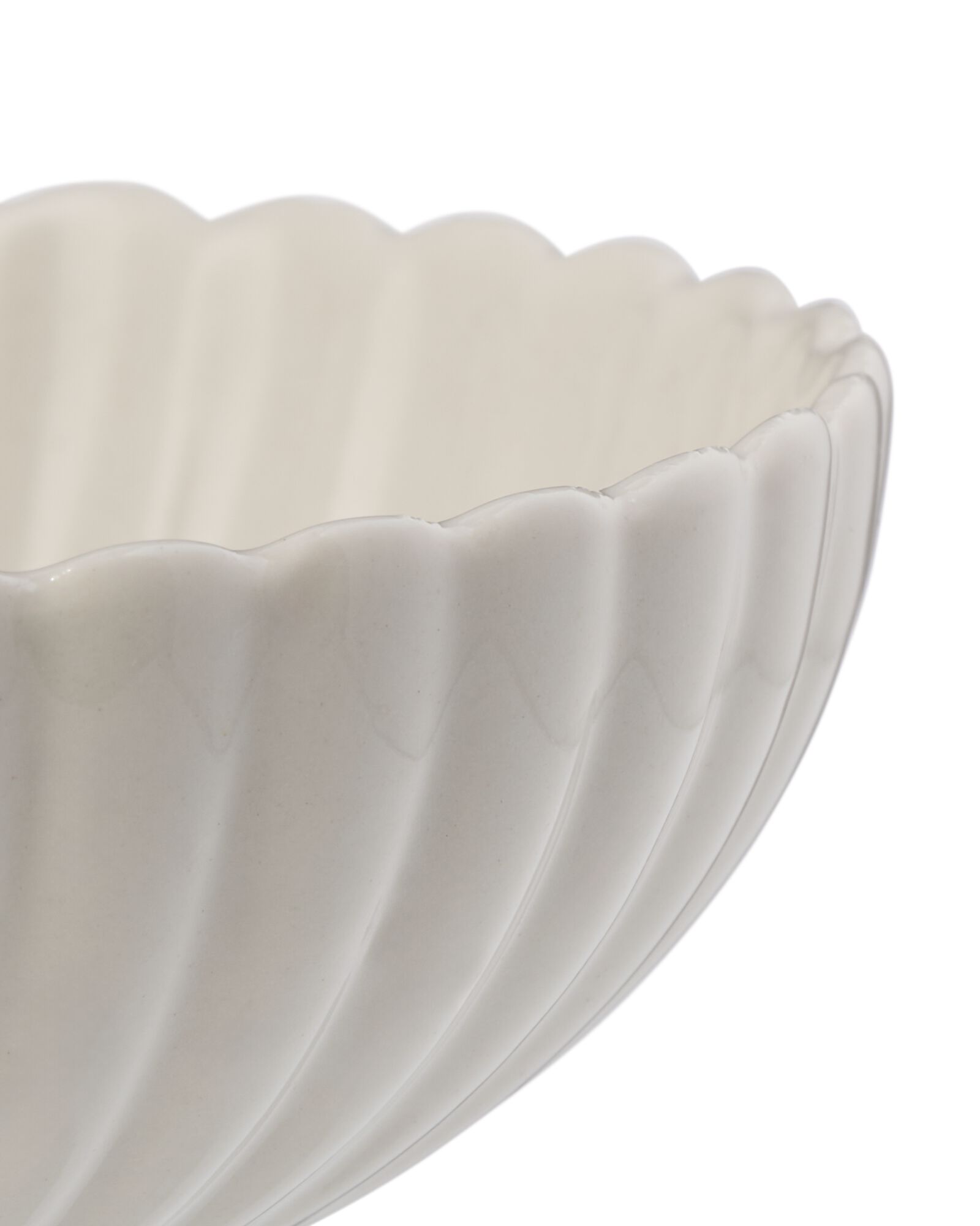 schaaltje &Oslash;9cm Trend aardewerk wit bloem - 9650340 - HEMA