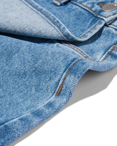 salopette courte en jean avec jupe portefeuille denim 86/92 - 30836540 - HEMA
