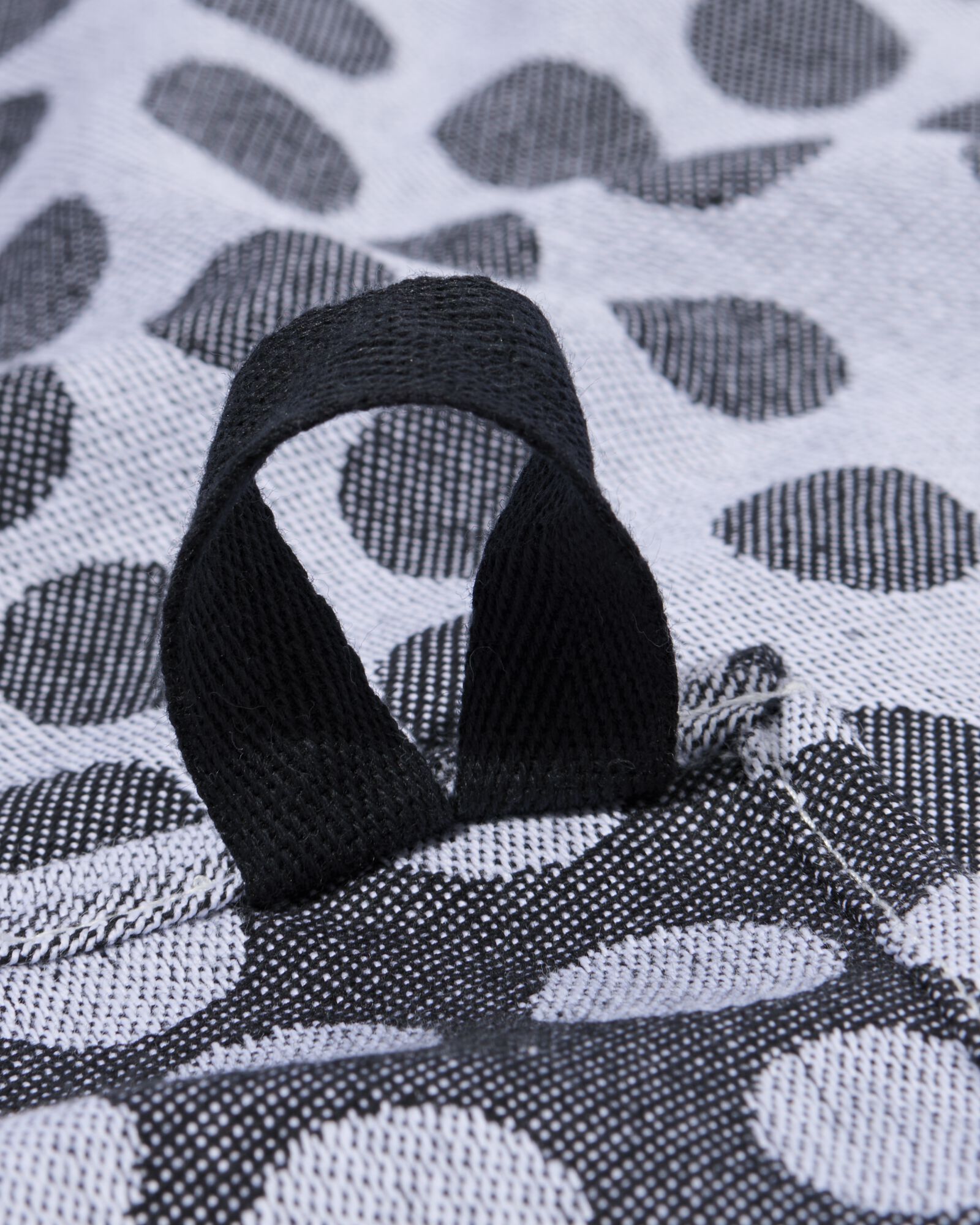 torchon 65x65 coton gris pois - 5440226 - HEMA